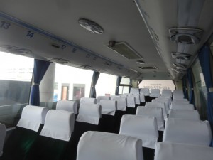 蘇州行きバスの内部