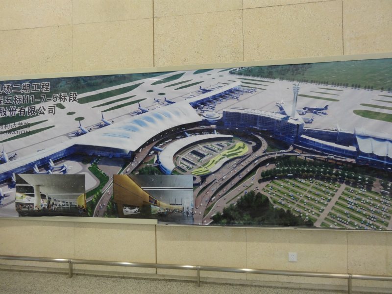 南京禄口国際空港の二期工事予想図