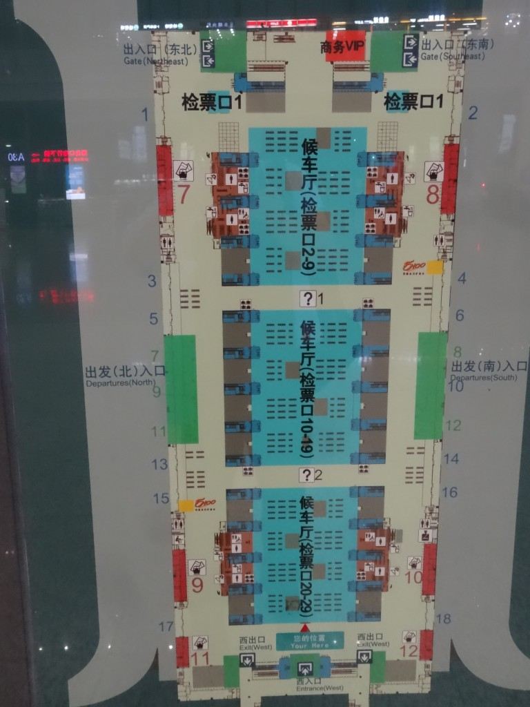上海虹橋駅構内図