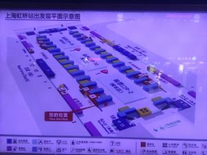 上海虹橋駅の新構内図