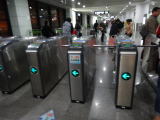 上海浦東国際空港駅の地下鉄自動改札機